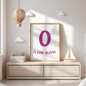 Child Custom Name Nursery Wall Art - Personalized Gift - Nursery Wall Art Quote Print Wall Decor Colorful Nursery Wall Art Nursery Decor