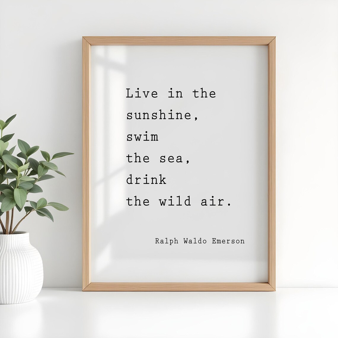Emerson Quote Print | Inspirational Wall Art - Etsy