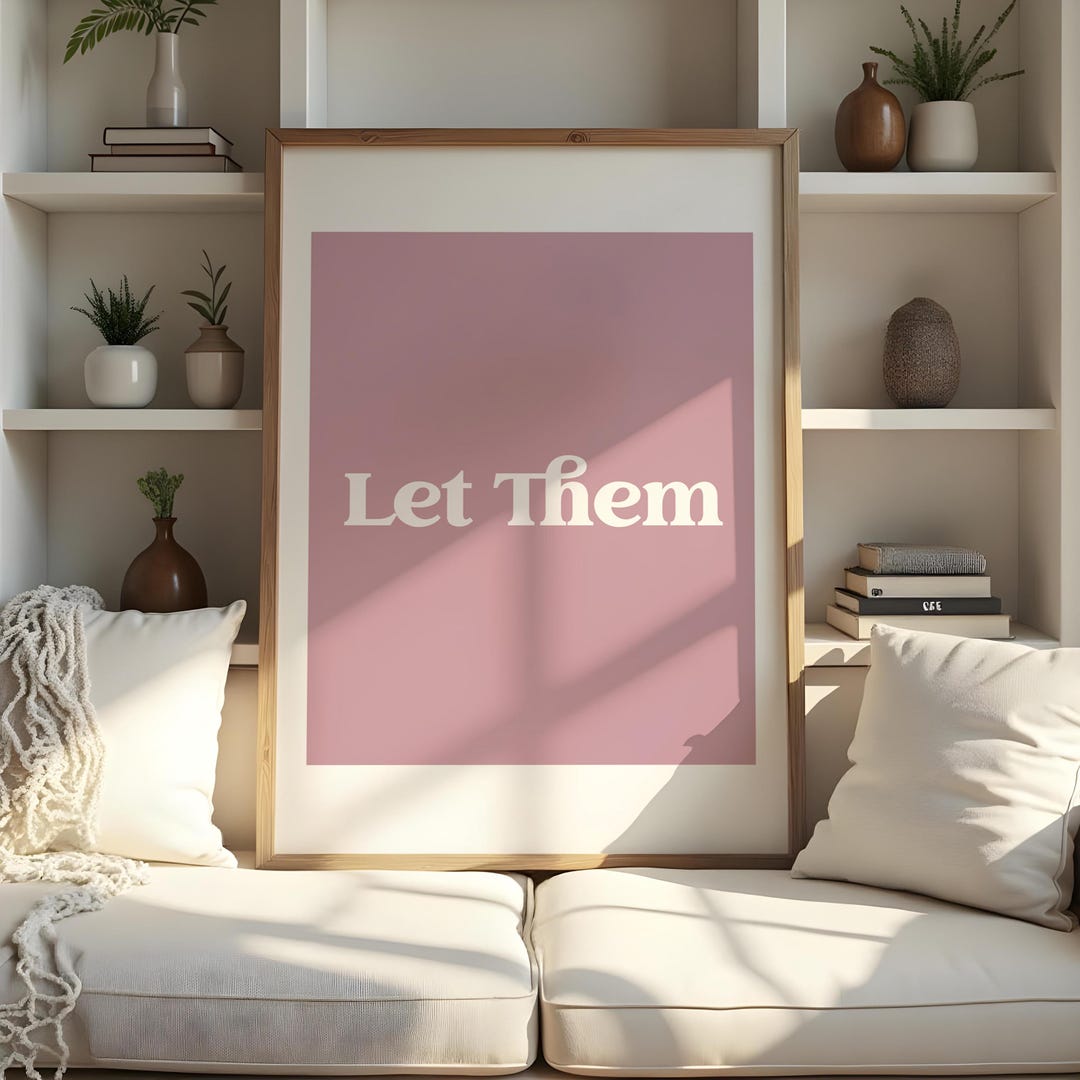 Let Them Inspirational Quote Art Print, Office Decor - Etsy