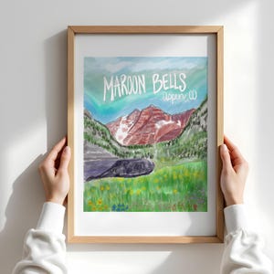 Maroon Bells Print, Aspen Colorado print, wall art, Aspen Wall Art, Aspen Wall Decor, Maroon Bells Wall Art