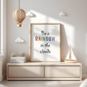Rainbow Art Digital Print, Rainbow Print, Instant Download, Rainbow wall Art, Baby Nursery Art, Rainbow Digital Art, Rainbow Printable Art