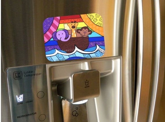 Noah S Ark Refrigerator Magnet Noah S Ark Jewish Gifts Noah S Ark Judaica Pop Art Noah S Ark Judaica Gifts Refrigerator Magnets Pop Art