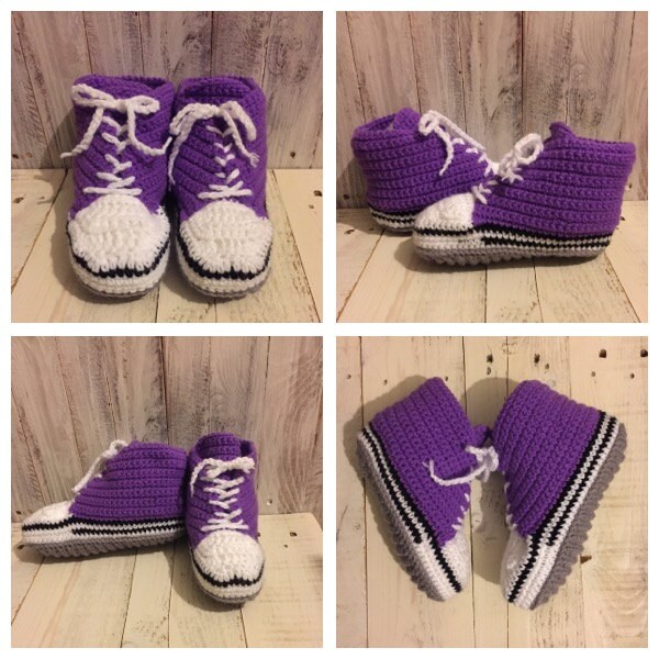 Tennis shoe slipper hot sale pattern