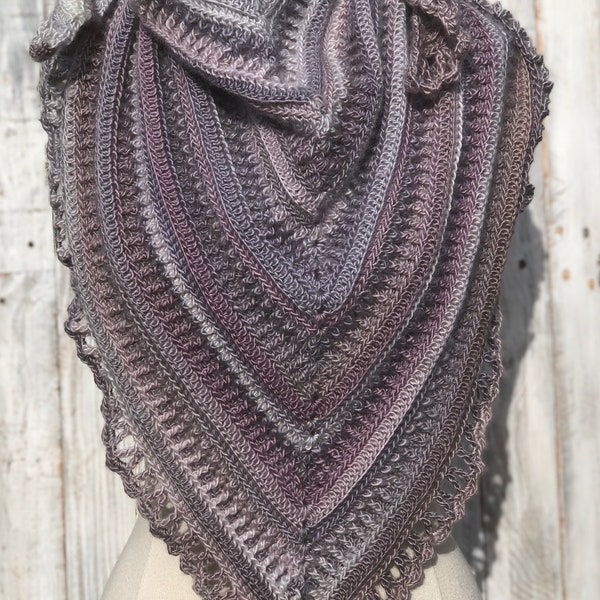 Crochet Pattern, crochet shawl pattern, crochet prayer shawl pattern, crochet, pattern, crochet triangle scarf pattern, written pattern