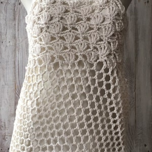 Robe au crochet, couverture au crochet, couverture de plage, robe de plage, motif de couverture de robe de plage pour femmes, motif au crochet, motifs d'été au crochet