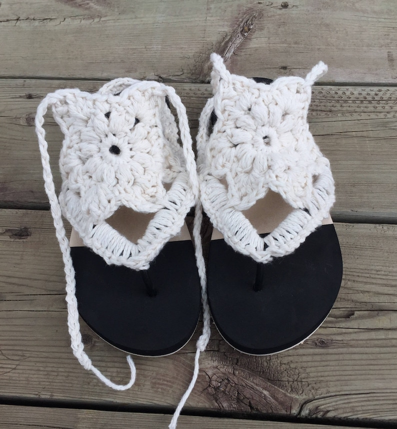 Crochet pattern, flip flop pattern, flip flop crochet pattern, summer shoe pattern, Summer Sandal Crochet pattern, Crochet, pattern, shoes, image 2