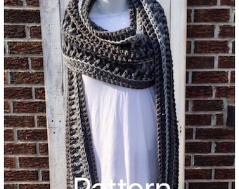 Crochet Super Scarf Pattern, Endless Textured Super Scarf pattern, crochet pattern, scarf pattern, Crochet scarf pattern, super scarf