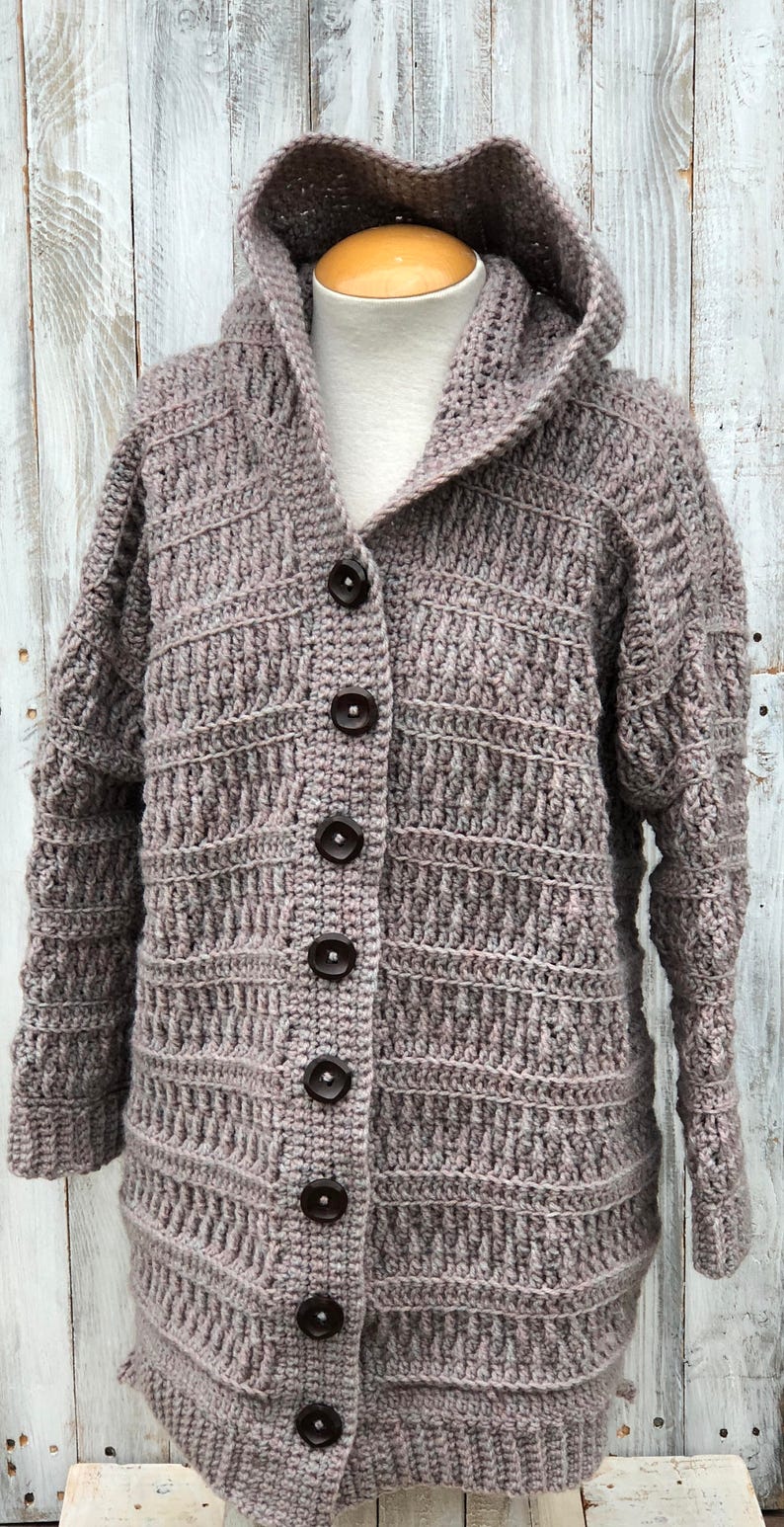 Crochet cardigan, Crochet Cardigan Pattern, Crochet hooded Cardigan, Crochet hooded Cardigan Pattern, Crochet, Crochet sweater, sweater image 5