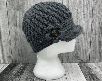 crochet pattern, crochet, crochet brim hat pattern, crochet womens hat pattern, brimmed hat pattern, visor hat pattern, crochet cancer hat