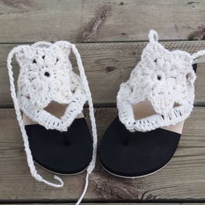 Crochet pattern, flip flop pattern, flip flop crochet pattern, summer shoe pattern, Summer Sandal Crochet pattern, Crochet, pattern, shoes, image 1