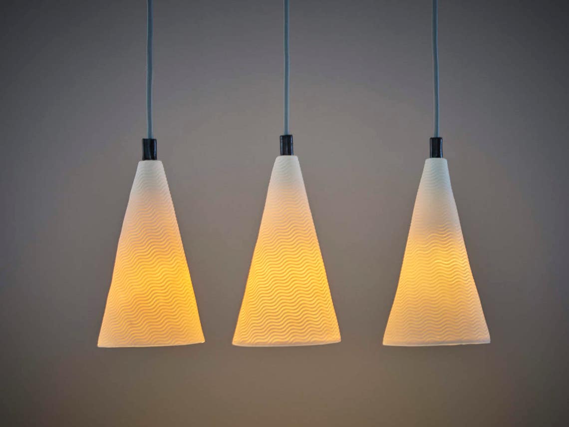 Kegelform Porzellan Beleuchtung für Kücheninsel. Kronleuchter | Etsy