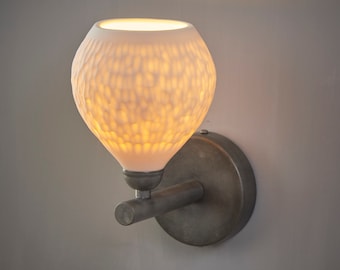 Wall Fixture. Bedroom light Sconce. Bath room Sconce.. Living Room Lamp. Porcelain Wall Lamp.