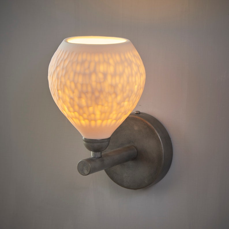 Wall Fixture. Bedroom light Sconce. Bath room Sconce.. Living Room Lamp. Porcelain Wall Lamp.