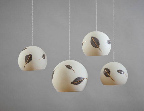 Lighting chandelier. Pendant lights. 4 hanging lights. Ceiling light. Porcelain lights. Ceiling lighting. Cluster pendants. Lighting fixture