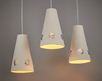 3 White Modern Ceramic Pendant Lights: Kitchen Island and Dining Lighting
