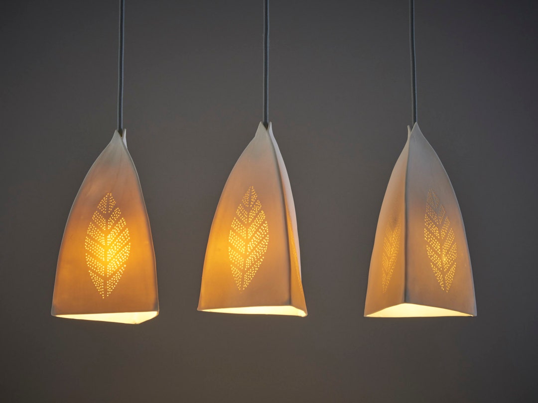 Unique Pendant Lights With Hanging Porcelain for Kitchen