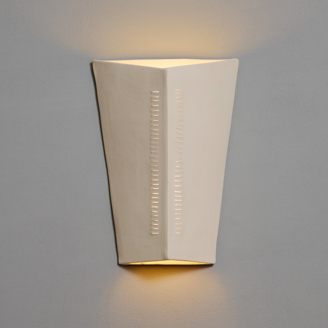 Wall Light, Ceramic Sconce, Handmade Wall Fixture, Office Wall Light ...
