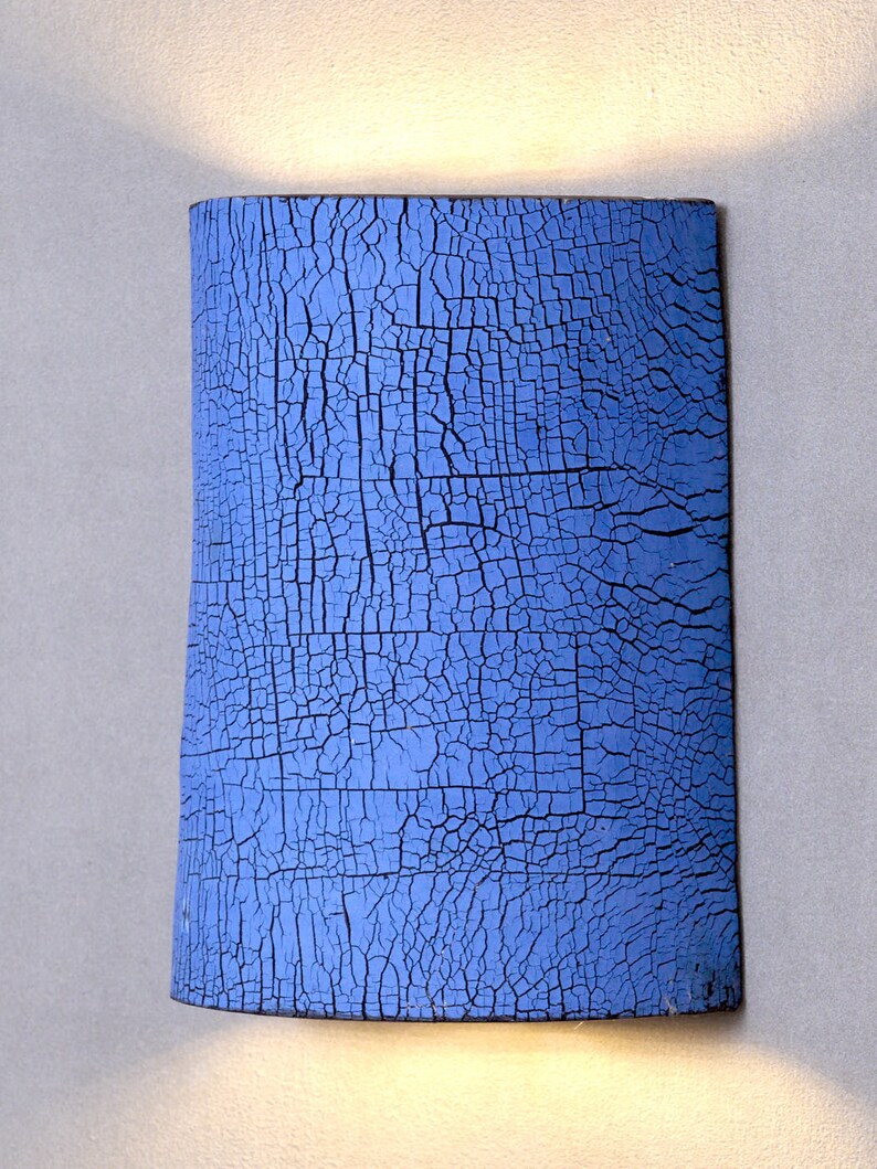 Aplique de pared de arcilla azul, luz para salón, aplique de pared para dormitorio, lámpara moderna imagen 5
