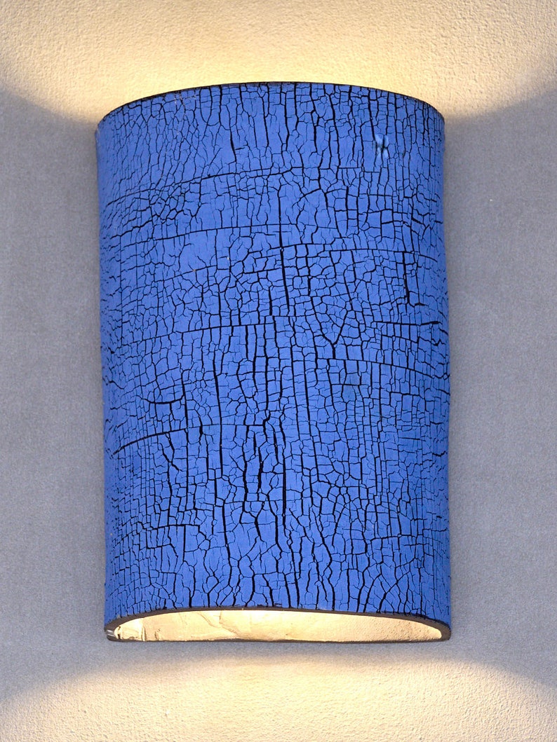 Aplique de pared de arcilla azul, luz para salón, aplique de pared para dormitorio, lámpara moderna imagen 3