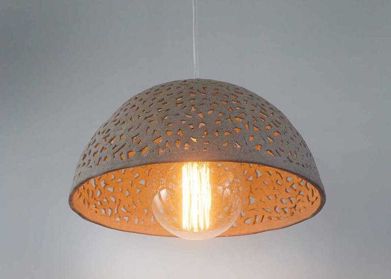 Ceramic Lamp Shade Dome Pendant Light Lighting Fixture Kitchen