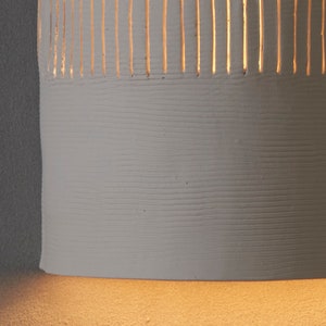 Ceramic Wall Light. Bedroom Lighting. White Wall Sconce. Unique Lighting. image 2