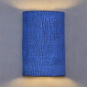 Aplique de pared de arcilla azul, luz para salón, aplique de pared para dormitorio, lámpara moderna imagen 2