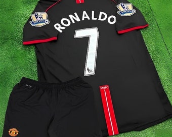 Manchester United Cristiano Ronaldo 2008, Fußballtrikots für Erwachsene und Kinder, Fußball-Fußball-Klassiker-Trikot im Retro-Stil