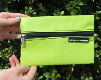 Upcycled Pencil Pouch | Zipper Pouch Made from Repurposed Billboards | Unique Eco-Friendly Case
