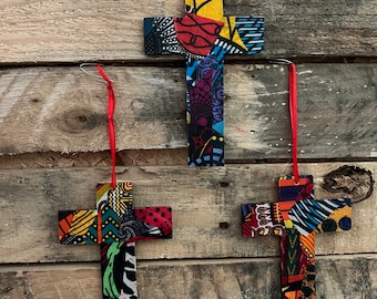 Handmade Cross Ornament | Christmas Ornament | Unique Decoration