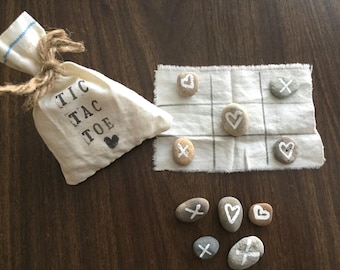 Handmade Tic Tac Toe Game | Artisan Gift | Unique Gift for Kids and Adults | Home Decor