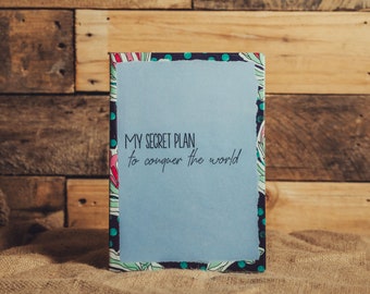 Journal_Blank Notebook_Conquer the World_Treasure