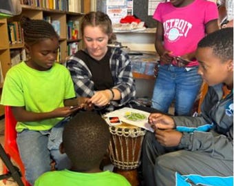 After-School Education Sponsorship | Beats and Books | Christmas Global Partner Thank You Card