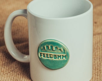 FeedBHM Coffee Mug | Hand-Thrown Ceramic Embellishment