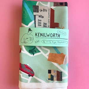 Mapa de toalha de chá Kenilworth