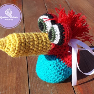 Willy Warmer Cartoon Character Woodpecker Erotic Sexy Toys Handmade Funny Crochet Penis Stulpen Popular Character Adult Sexy Toys Halloween image 1