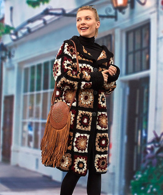 Granny Square Coat - Etsy