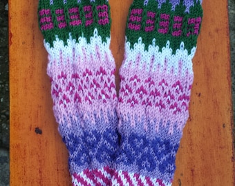 Kids Wool Leg Warmers Knit Boot Warmers Kids Pink Socks Leg Kids Knit Boot Socks Crochet Toddler Winter Wool Purple Knitted Leg Warmers