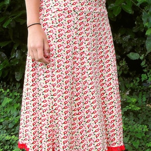 Country, Skirt, handmade panel skirt M 40-42 image 2