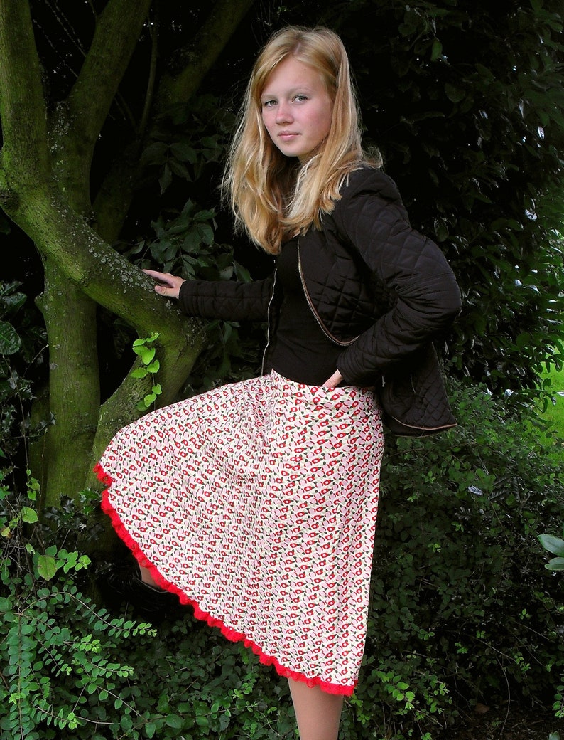 Country, Skirt, handmade panel skirt M 40-42 image 1