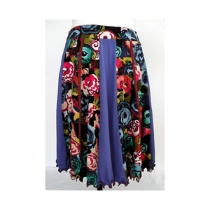 Modern Flower, handmade skirt red strap M 38/40 image 1