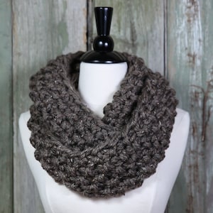 KNIT PATTERN - Outlander Inspired Cowl, Chunky Infinity Scarf, Neck Warmer