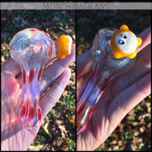 Waddle Dee Kirby glass pipe cute anime gaming collectible