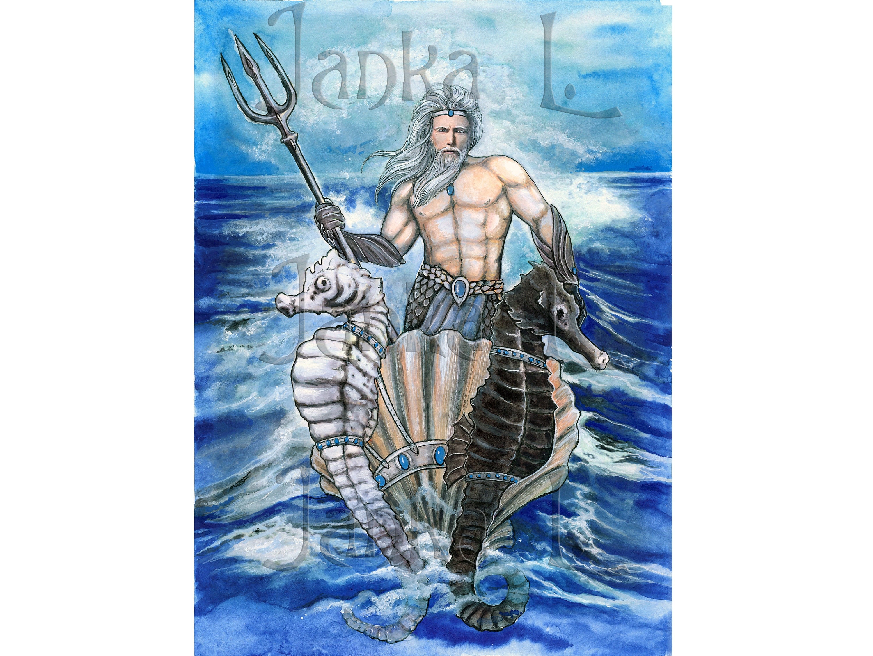 Griechische Mythologie Poseidon Oude Griekse Mythologie Wit Marmeren