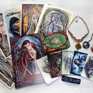 Green Man: Jewellery Box, Jewellery and Prints Set, Handmade Fantasy Art