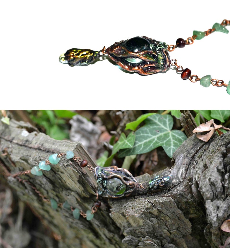 Handmade Pendant Polymer Clay Jewellry Elven Art Glass Etsy