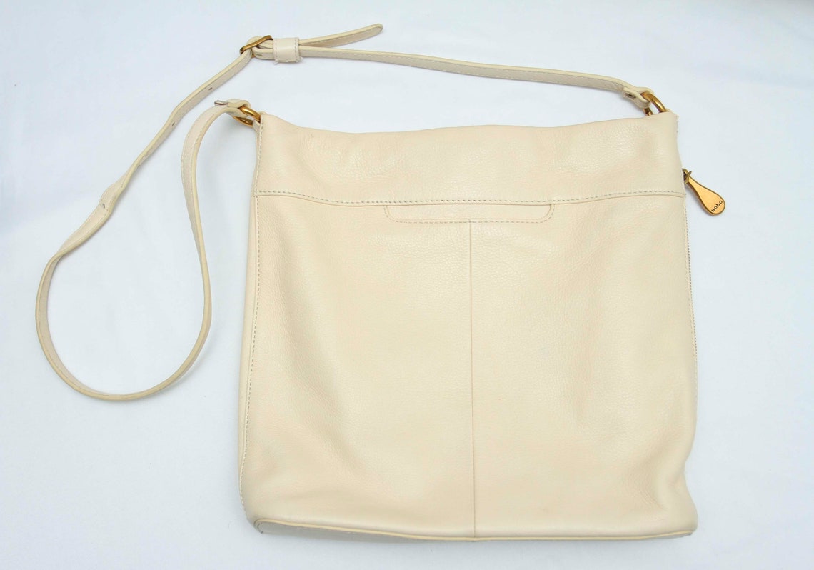 Hobo White Crossbody Purse Ivory Leather Bag | Etsy