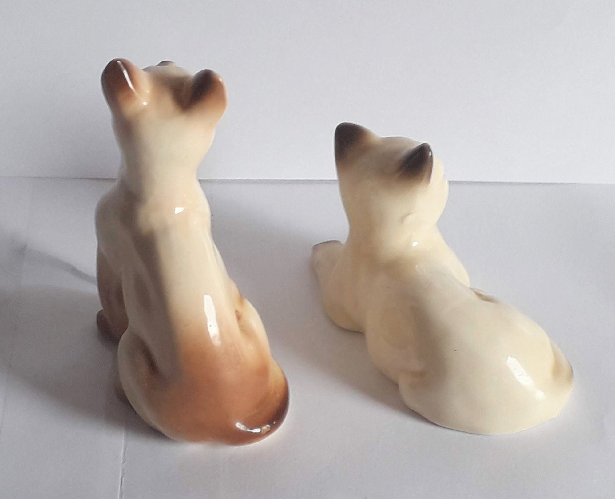 SUPERBE FIGURINE PORCELAINE Royal Copenhagen Chat Siamois No 3281