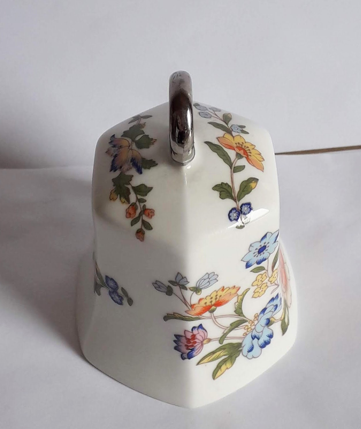 Vintage Aynsley Handbell: Cottage Garden Pattern, Silver Top - Etsy