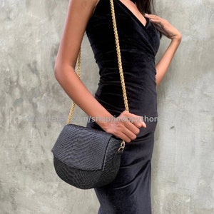 Grey Embossed Snakeskin Quilted Clutch