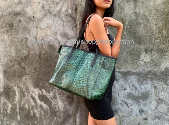 Python Bag Green Bag Snakeskin Purse Luxury Bag Overload 